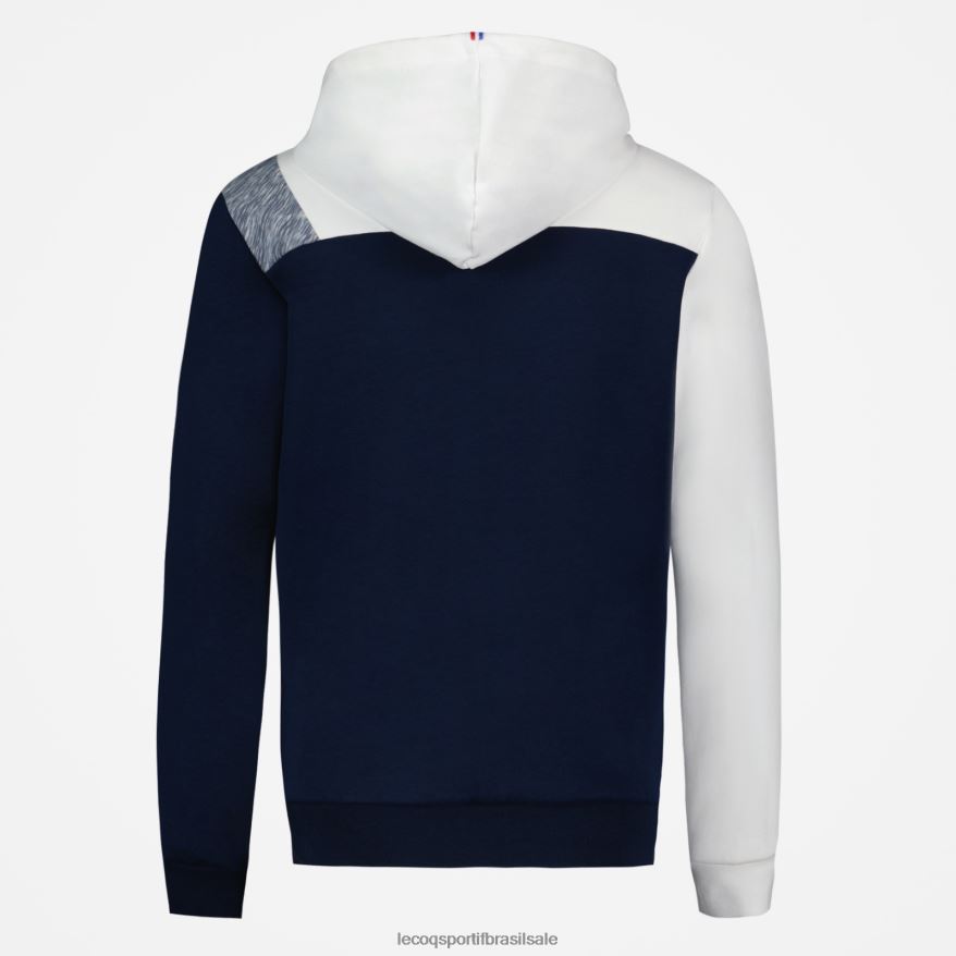 Le Coq Sportif roupas moletom com capuz e zíper azul homens 84V68422