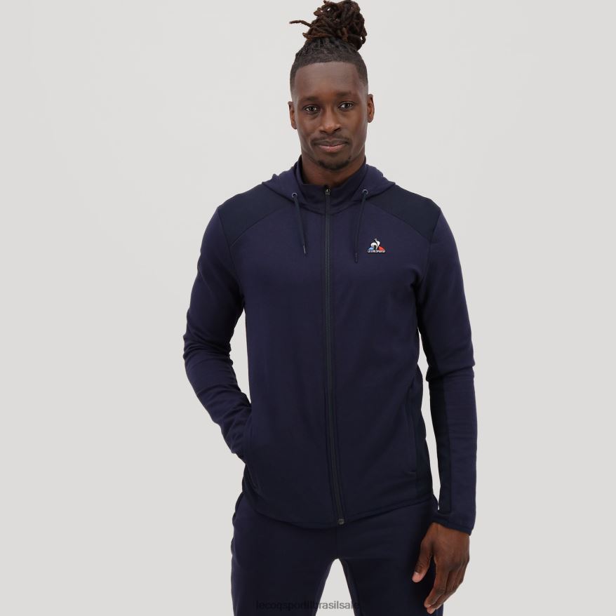Le Coq Sportif roupas moletom com capuz e z per azul homens