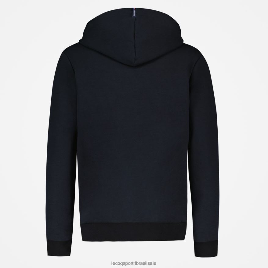 Le Coq Sportif roupas moletom com capuz e zíper preto homens 84V68456