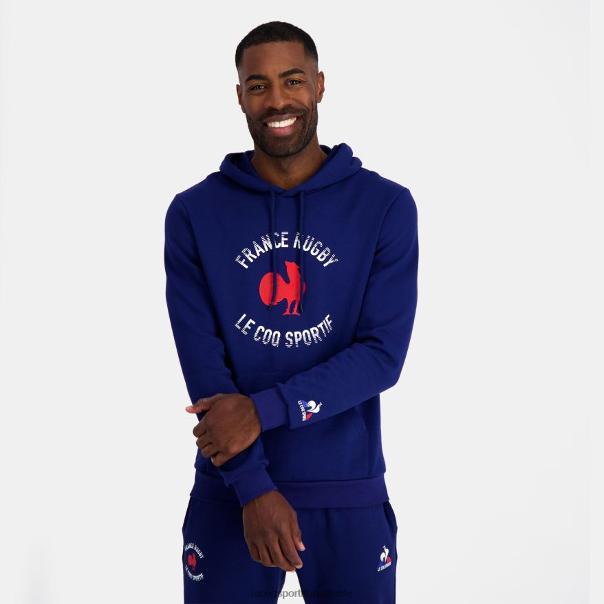 Le Coq Sportif roupas moletom com capuz - frança rugby azul homens 84V68427