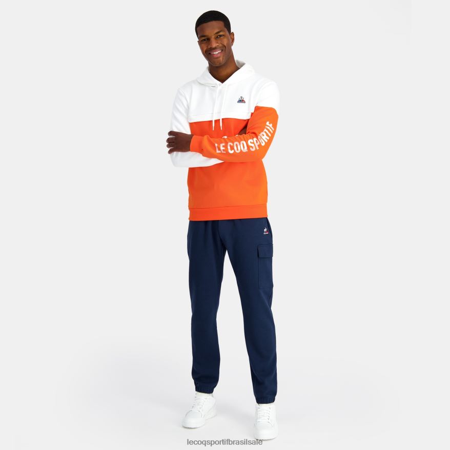 Le Coq Sportif roupas moletom com capuz laranja homens 84V68418