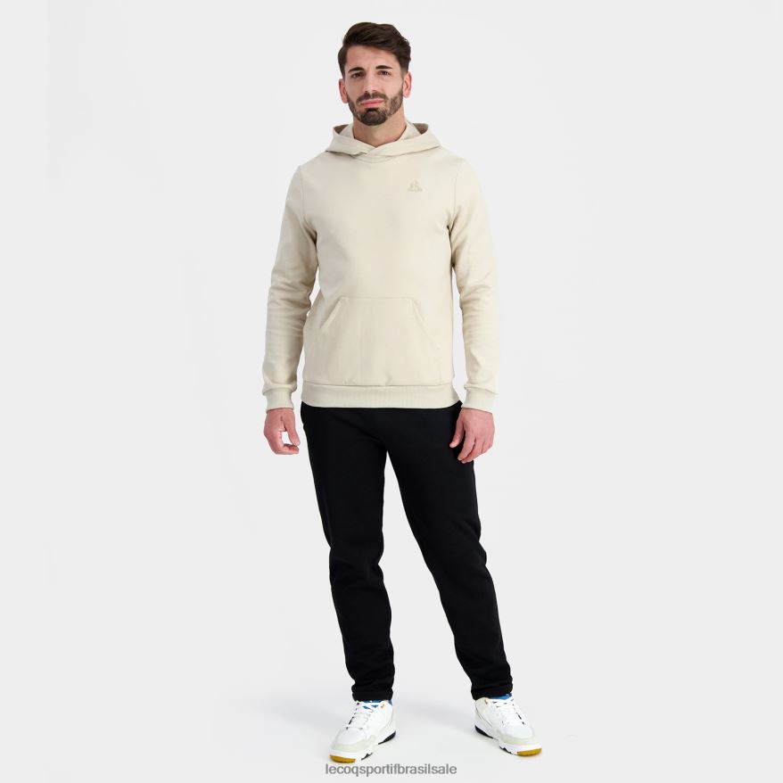 Le Coq Sportif roupas moletom com capuz marrom homens 84V6849