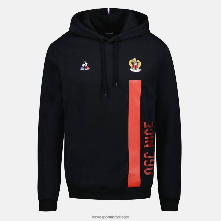 Le Coq Sportif roupas moletom com capuz preto homens 84V68415