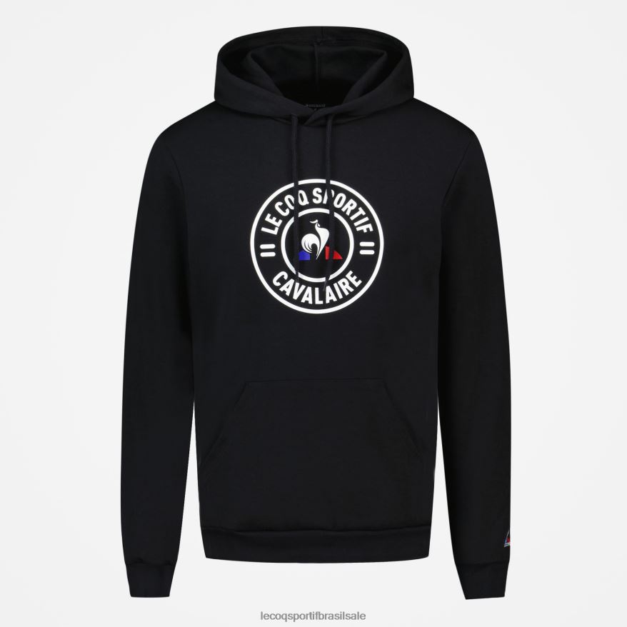 Le Coq Sportif roupas moletom com capuz preto homens 84V68445