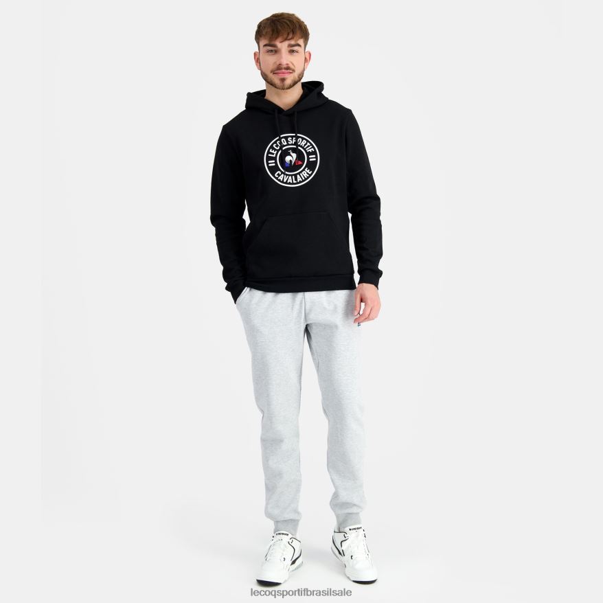 Le Coq Sportif roupas moletom com capuz preto homens 84V68445