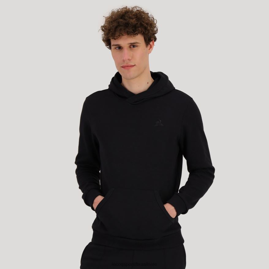 Le Coq Sportif roupas moletom com capuz preto homens 84V684493