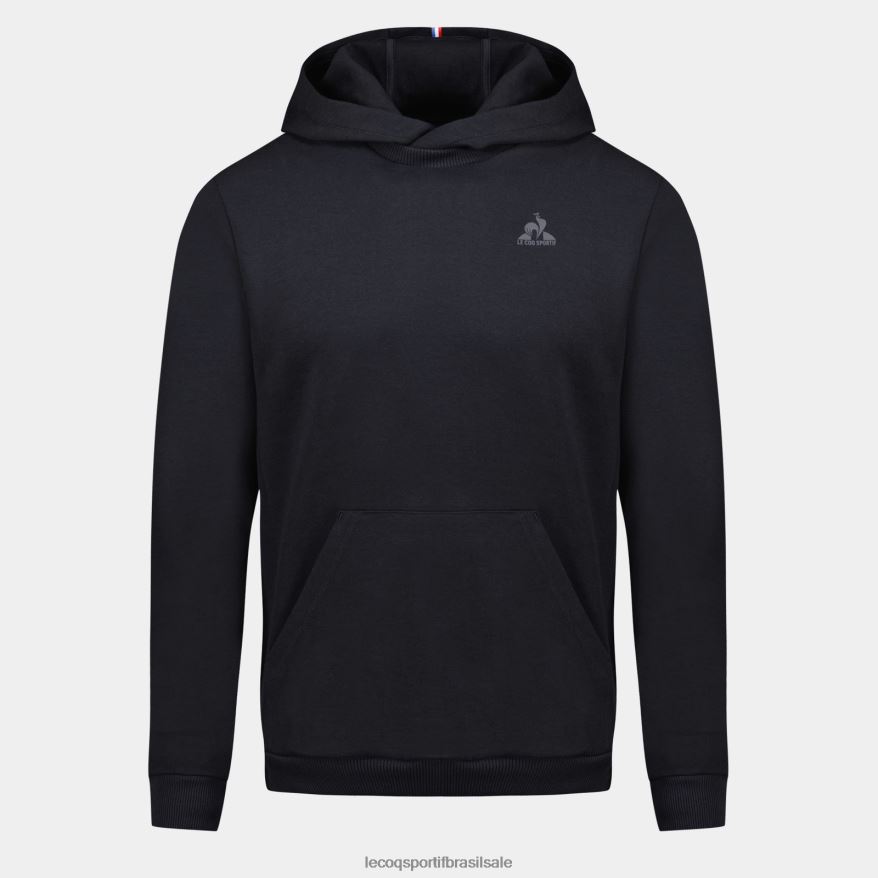 Le Coq Sportif roupas moletom com capuz preto homens 84V6847