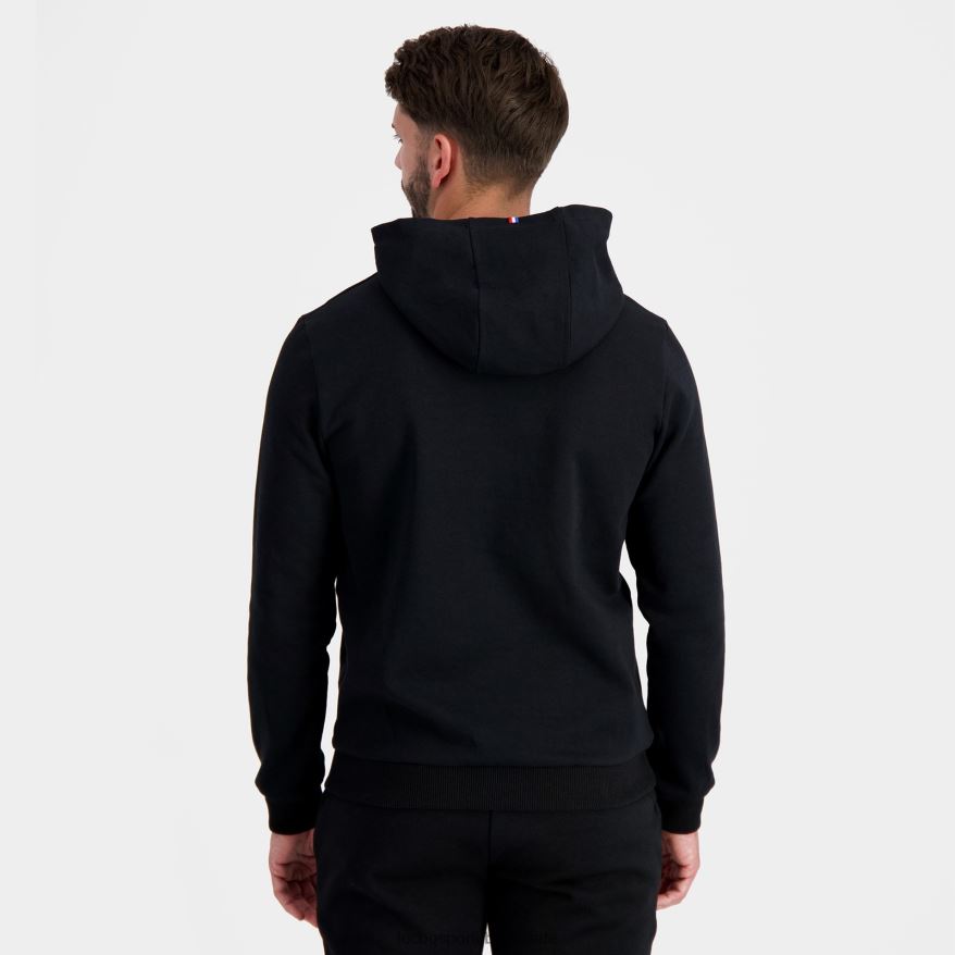 Le Coq Sportif roupas moletom com capuz preto homens 84V6847