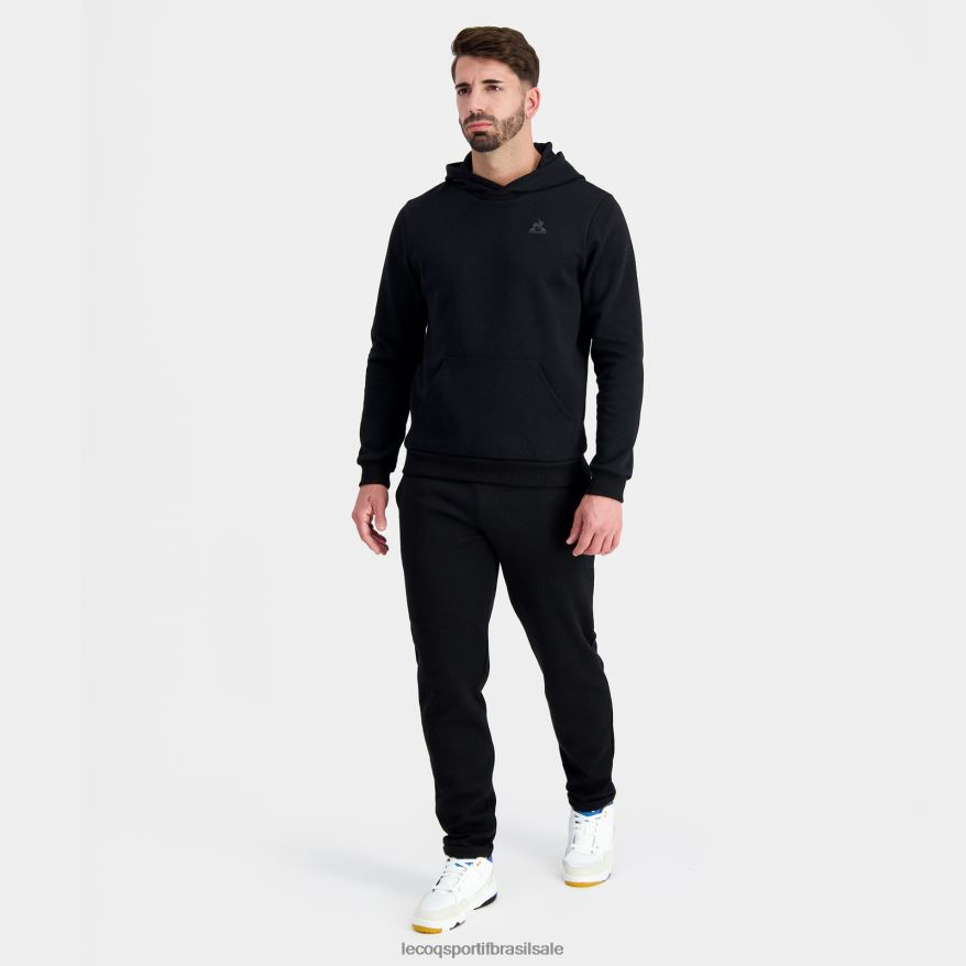Le Coq Sportif roupas moletom com capuz preto homens 84V6847