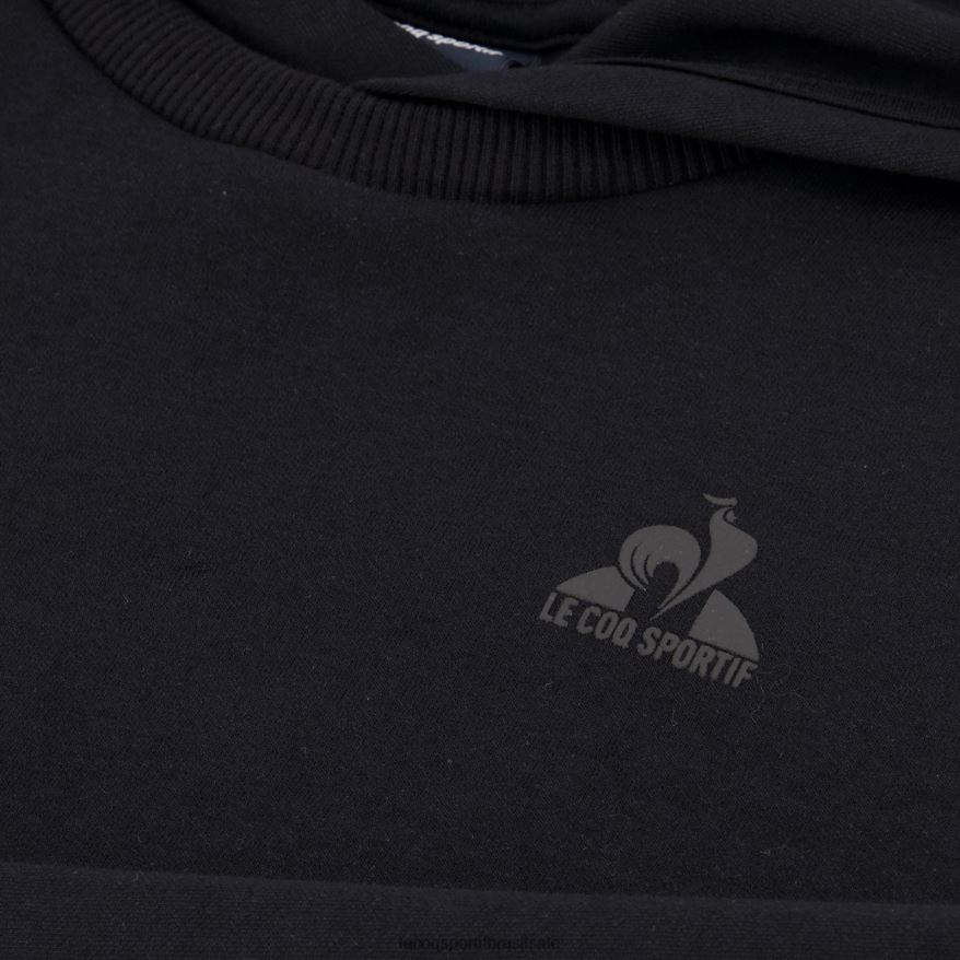 Le Coq Sportif roupas moletom com capuz preto homens 84V6847