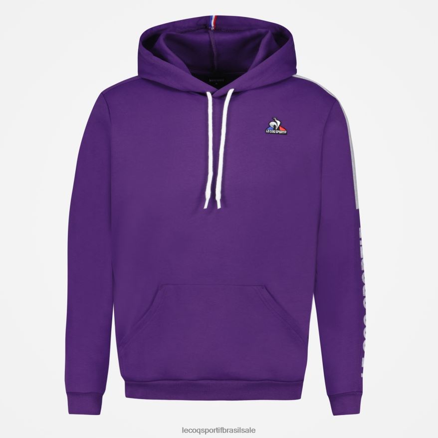 Le Coq Sportif roupas moletom com capuz roxo homens 84V684442