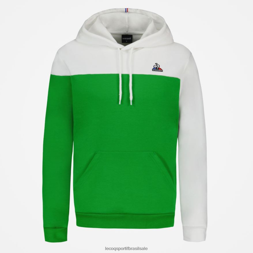 Le Coq Sportif roupas moletom com capuz verde homens 84V68417