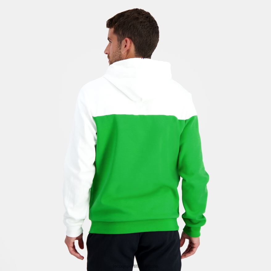 Le Coq Sportif roupas moletom com capuz verde homens 84V68417