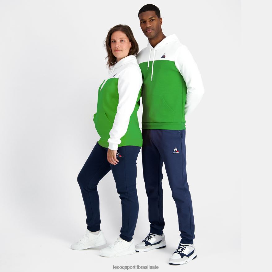 Le Coq Sportif roupas moletom com capuz verde homens 84V68417