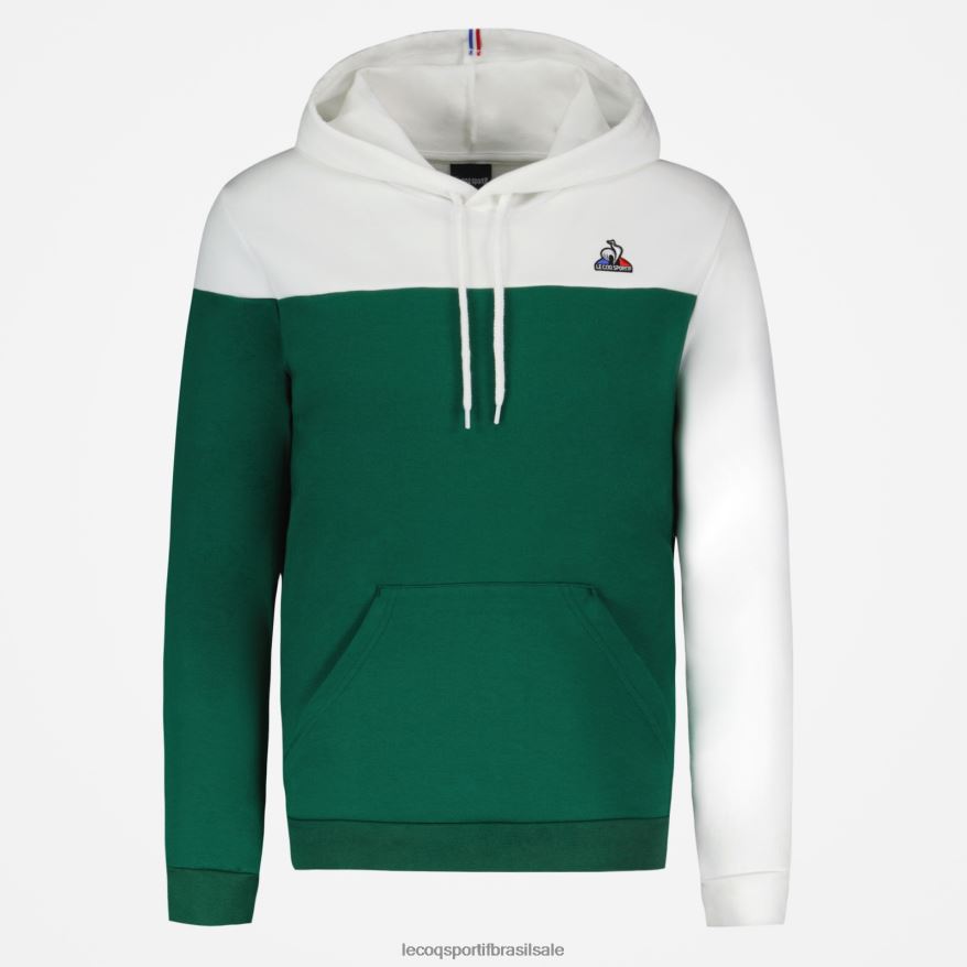 Le Coq Sportif roupas moletom com capuz verde homens 84V684436