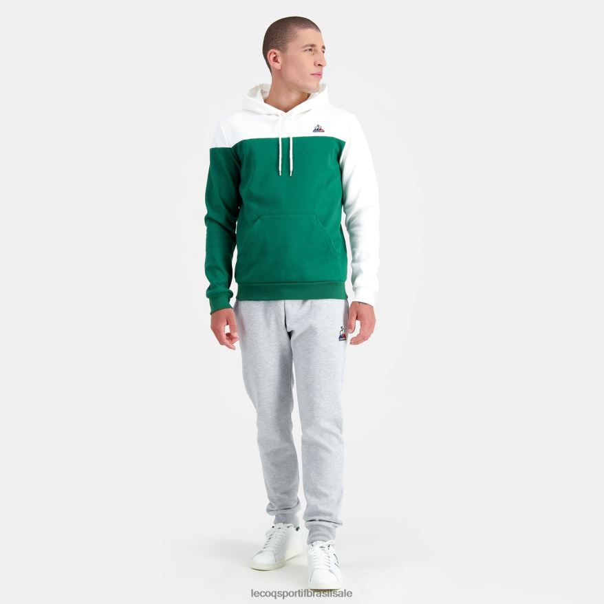 Le Coq Sportif roupas moletom com capuz verde homens 84V684436