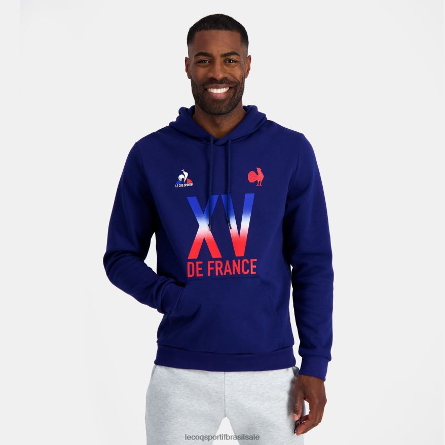 Le Coq Sportif roupas moletom com capuz - xv de france azul homens 84V68425