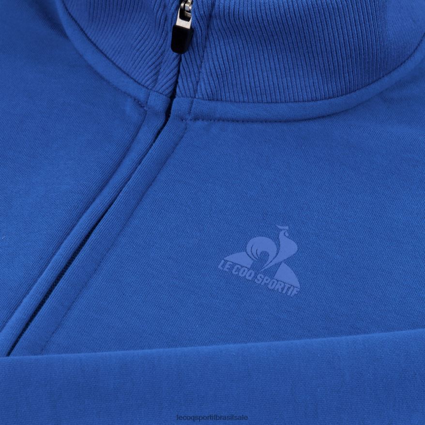 Le Coq Sportif roupas moletom com zíper azul homens 84V68412