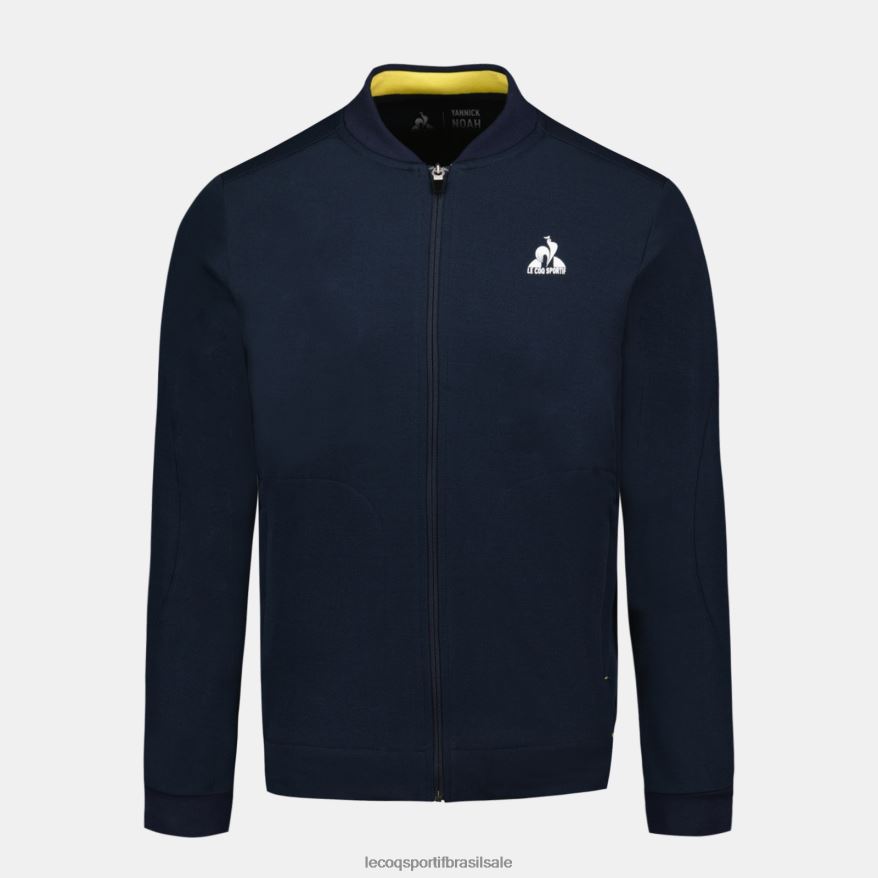 Le Coq Sportif roupas moletom com zíper azul homens 84V68419