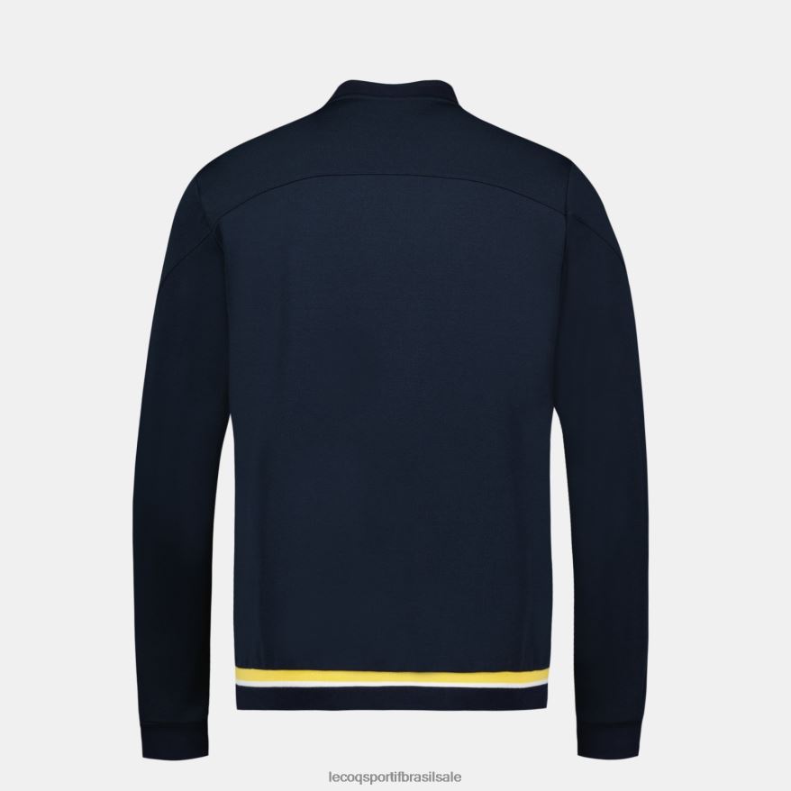 Le Coq Sportif roupas moletom com zíper azul homens 84V68419