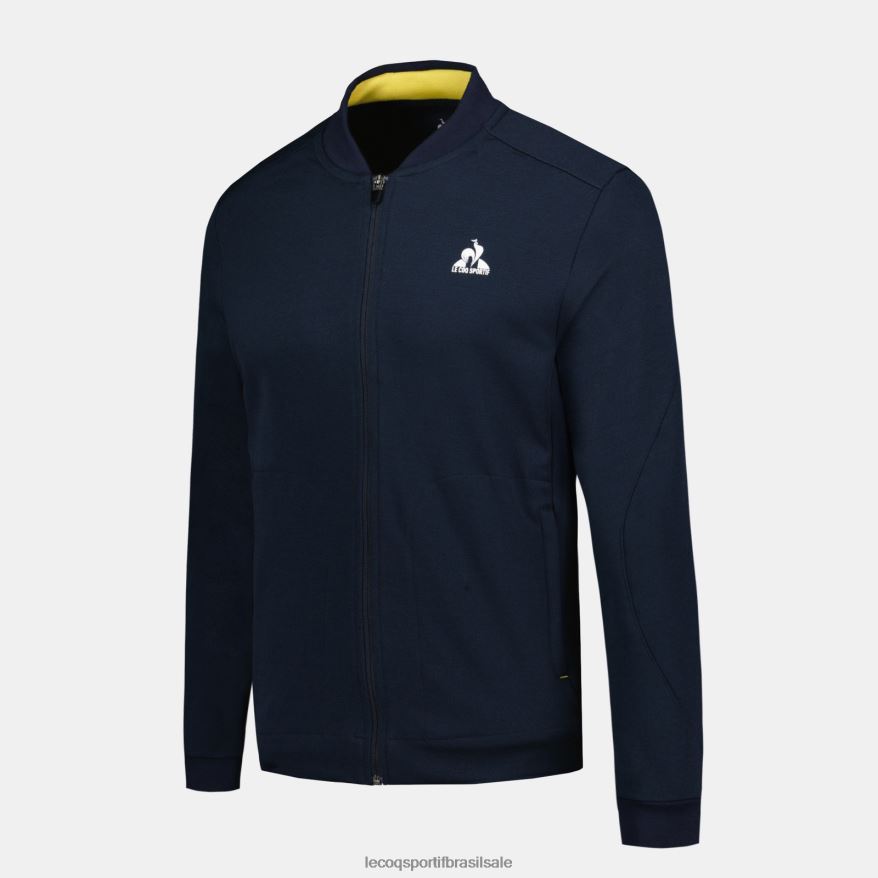 Le Coq Sportif roupas moletom com zíper azul homens 84V68419
