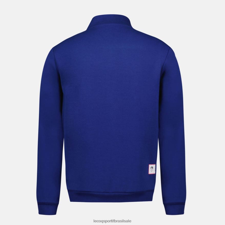 Le Coq Sportif roupas moletom com zíper azul homens 84V68432