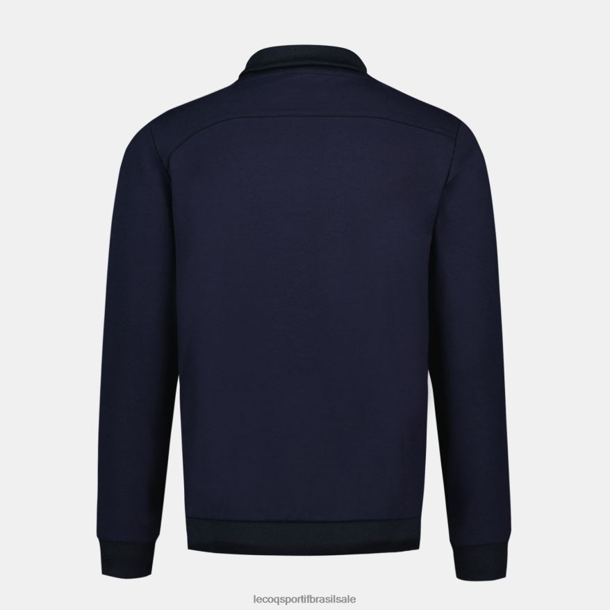 Le Coq Sportif roupas moletom com zíper azul homens 84V68434