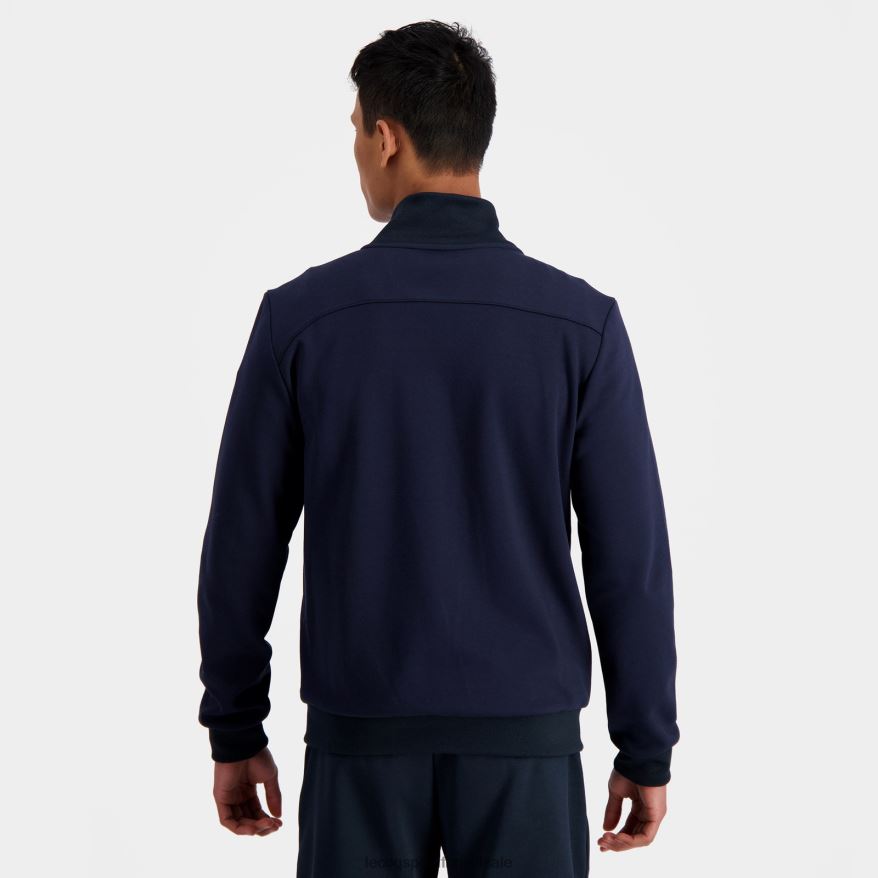 Le Coq Sportif roupas moletom com zíper azul homens 84V68434