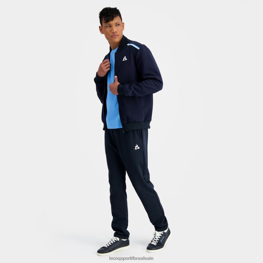 Le Coq Sportif roupas moletom com zíper azul homens 84V68434