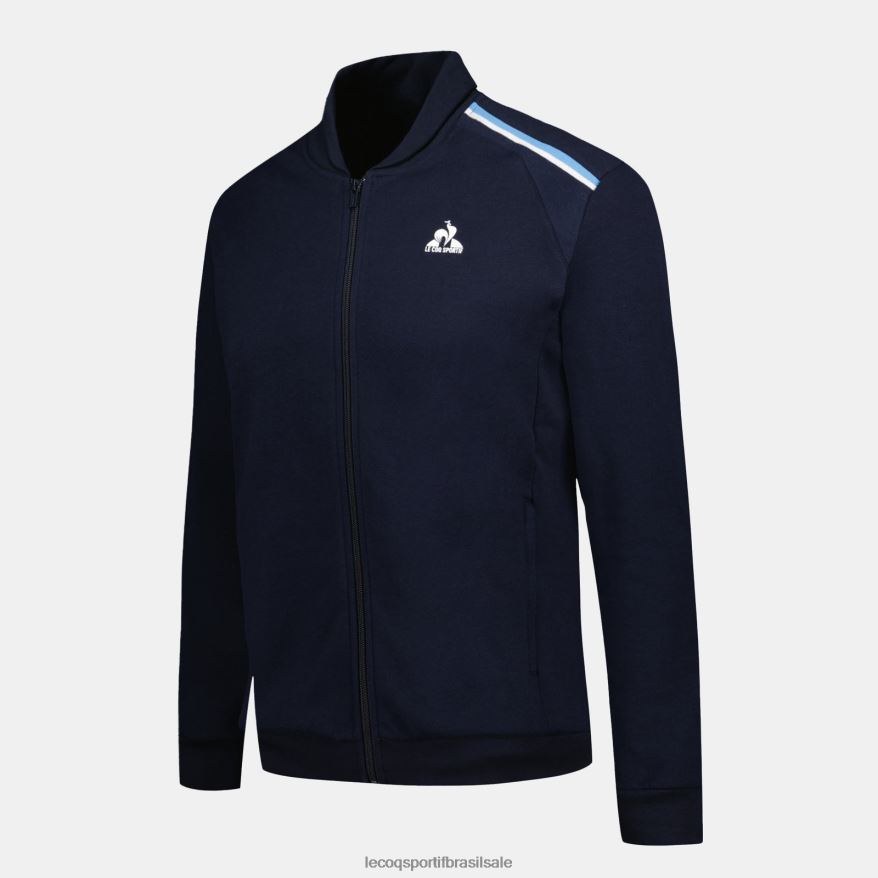 Le Coq Sportif roupas moletom com zíper azul homens 84V68434