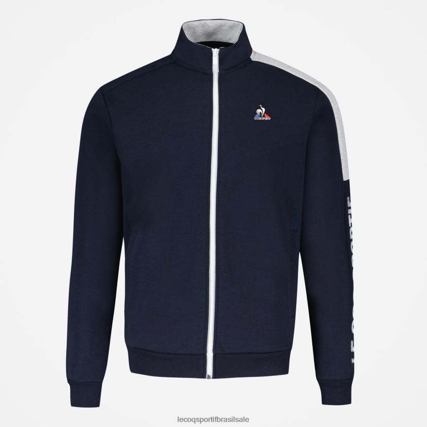 Le Coq Sportif roupas moletom com zíper azul homens 84V684459