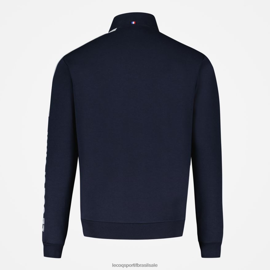 Le Coq Sportif roupas moletom com zíper azul homens 84V684459
