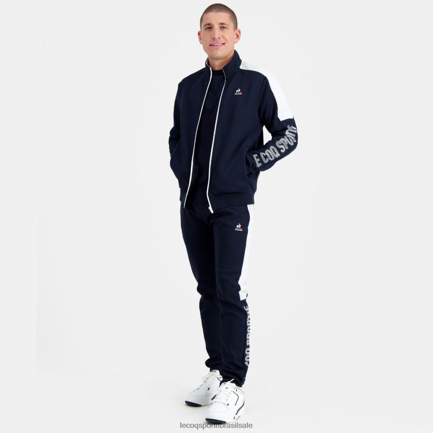 Le Coq Sportif roupas moletom com zíper azul homens 84V684459
