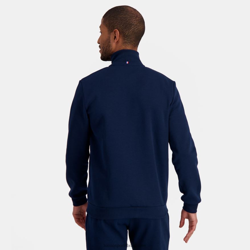 Le Coq Sportif roupas moletom com zíper azul homens 84V68452