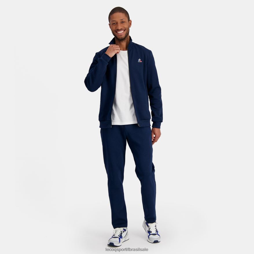 Le Coq Sportif roupas moletom com zíper azul homens 84V68452