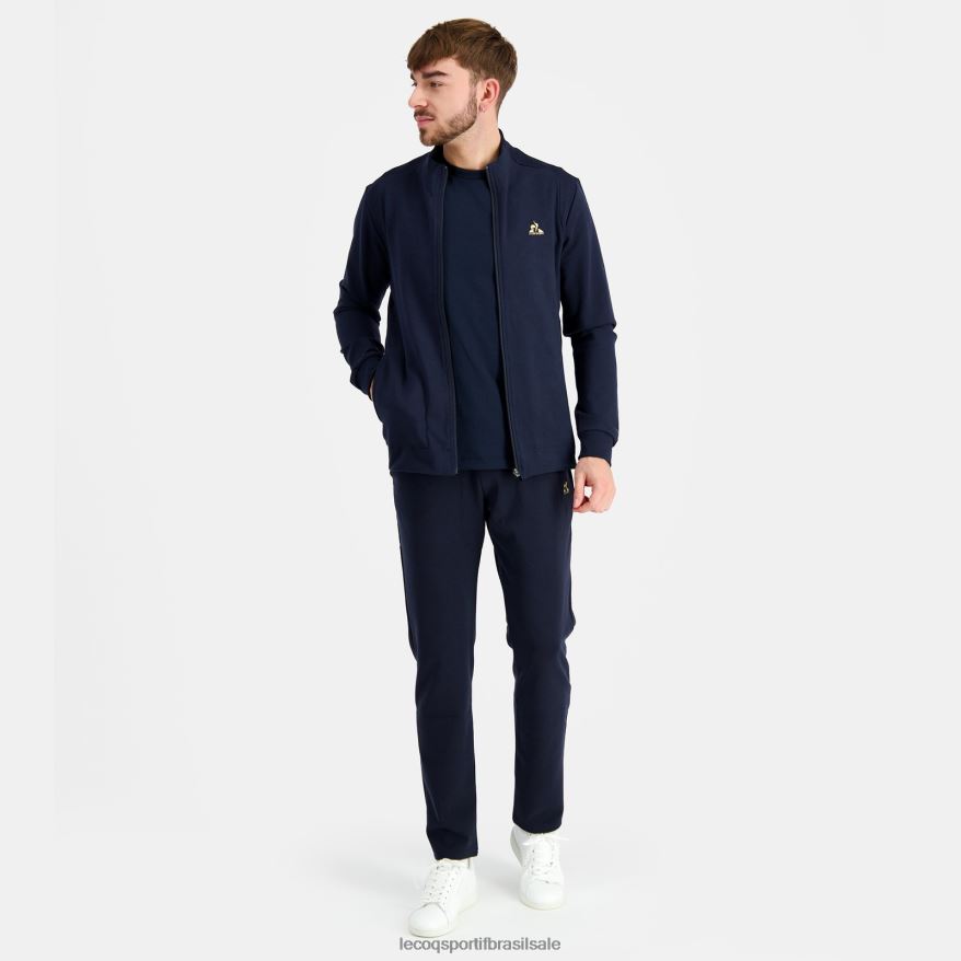 Le Coq Sportif roupas moletom com zíper azul homens 84V68471