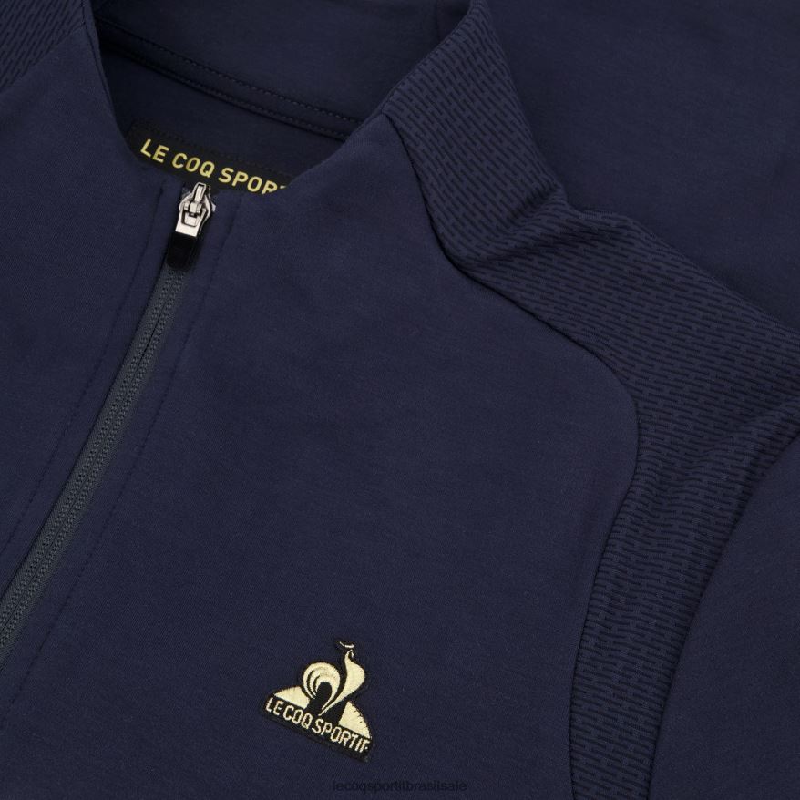 Le Coq Sportif roupas moletom com zíper azul homens 84V68471