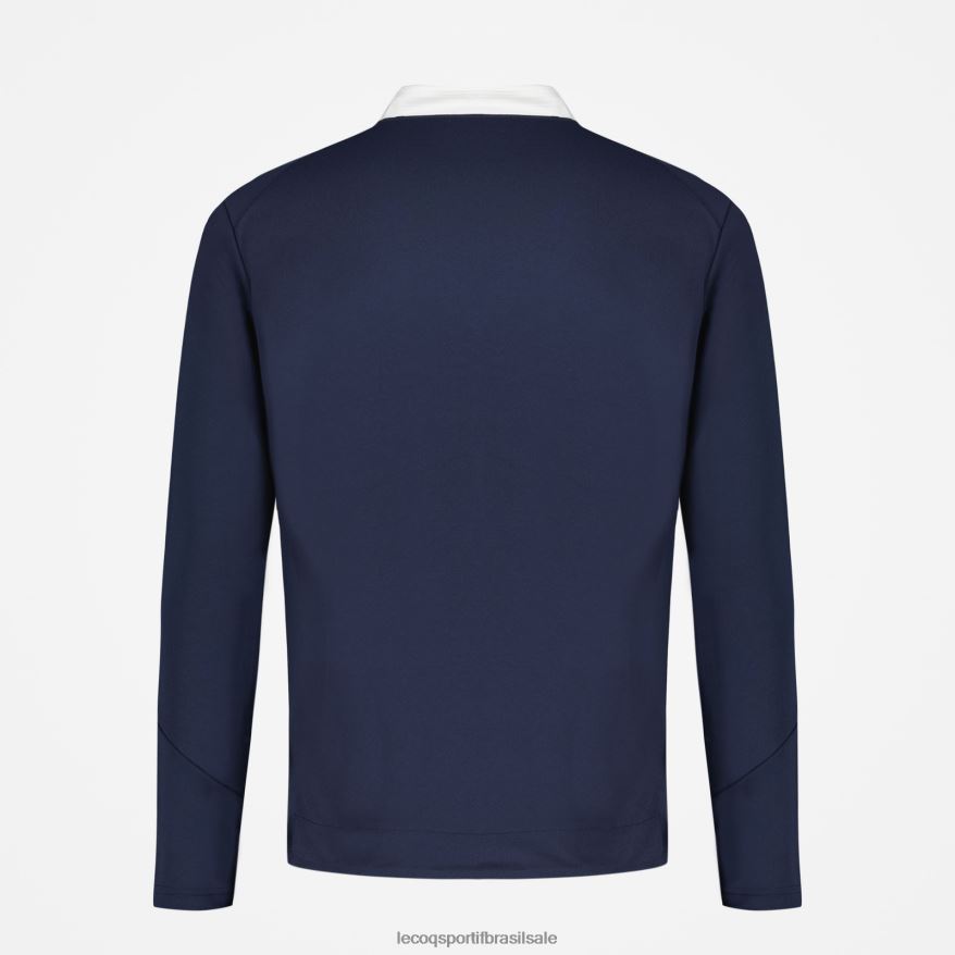 Le Coq Sportif roupas moletom com zíper azul homens 84V68474