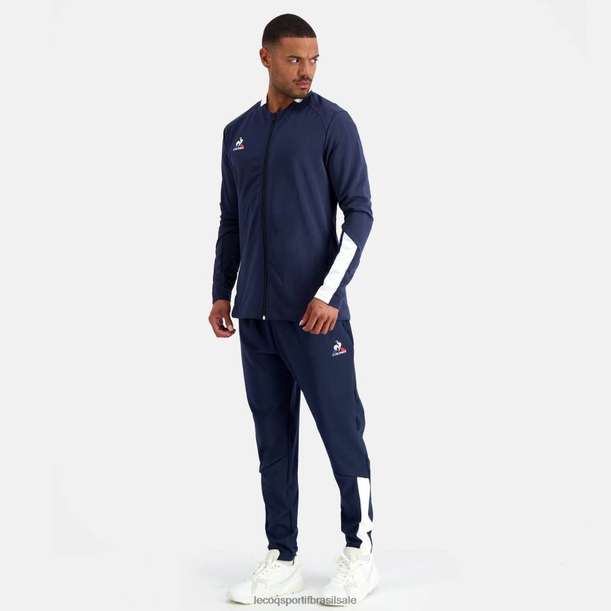 Le Coq Sportif roupas moletom com zíper azul homens 84V68474