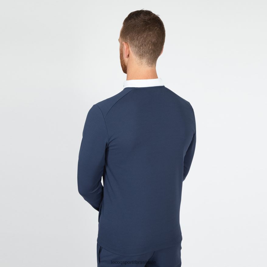 Le Coq Sportif roupas moletom com zíper azul homens 84V68474