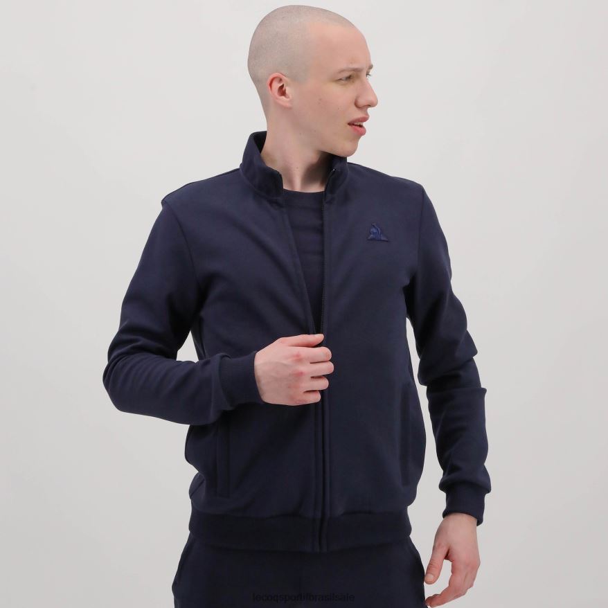 Le Coq Sportif roupas moletom com zíper azul homens 84V68477