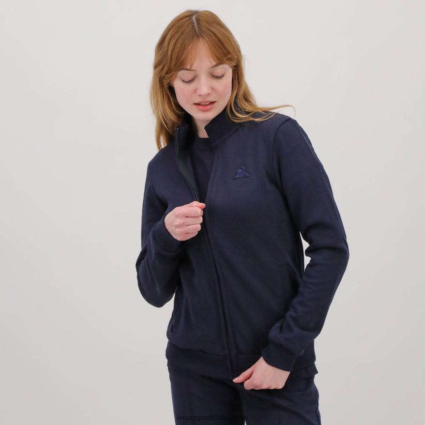 Le Coq Sportif roupas moletom com zíper azul homens 84V68477