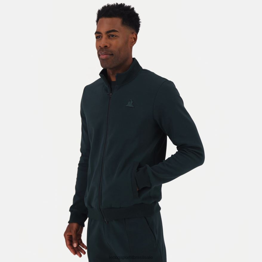 Le Coq Sportif roupas moletom com zíper verde homens 84V684463