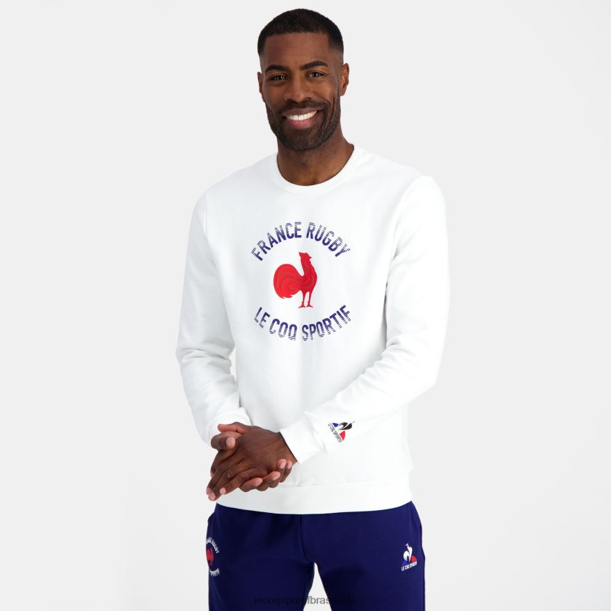 Le Coq Sportif roupas moletom - frança rugby branco homens 84V6843