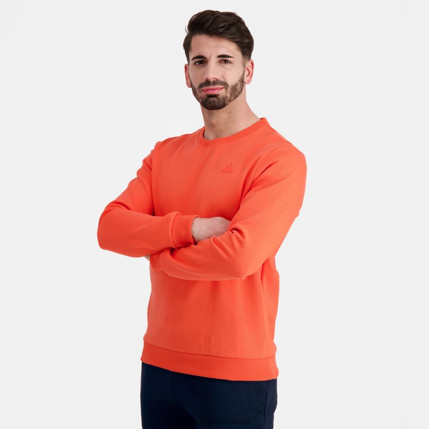 Le Coq Sportif roupas moletom laranja homens 84V68414