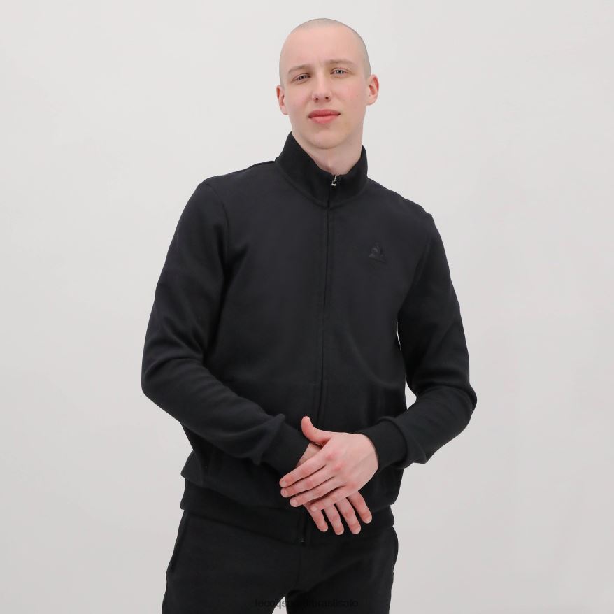 Le Coq Sportif roupas moletom preto com zíper homens 84V68478