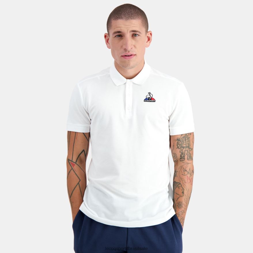 Le Coq Sportif roupas pólo branco homens 84V684124
