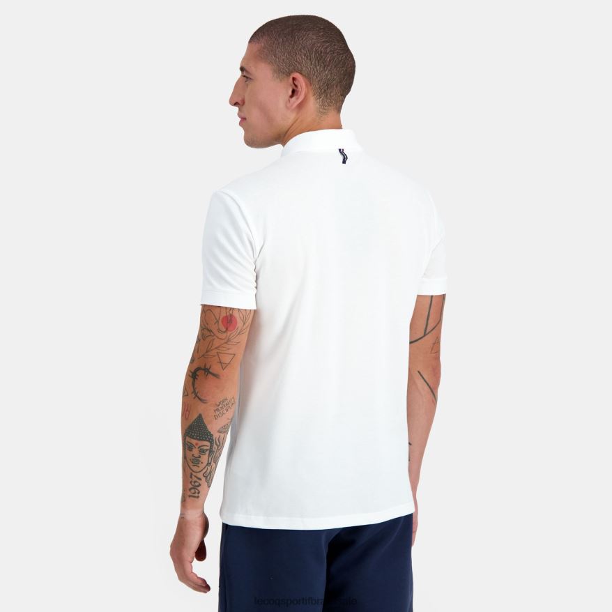 Le Coq Sportif roupas pólo branco homens 84V684124