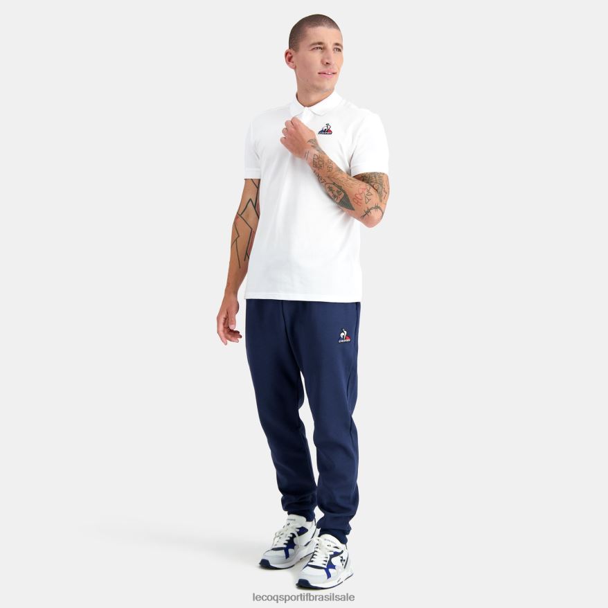 Le Coq Sportif roupas pólo branco homens 84V684124