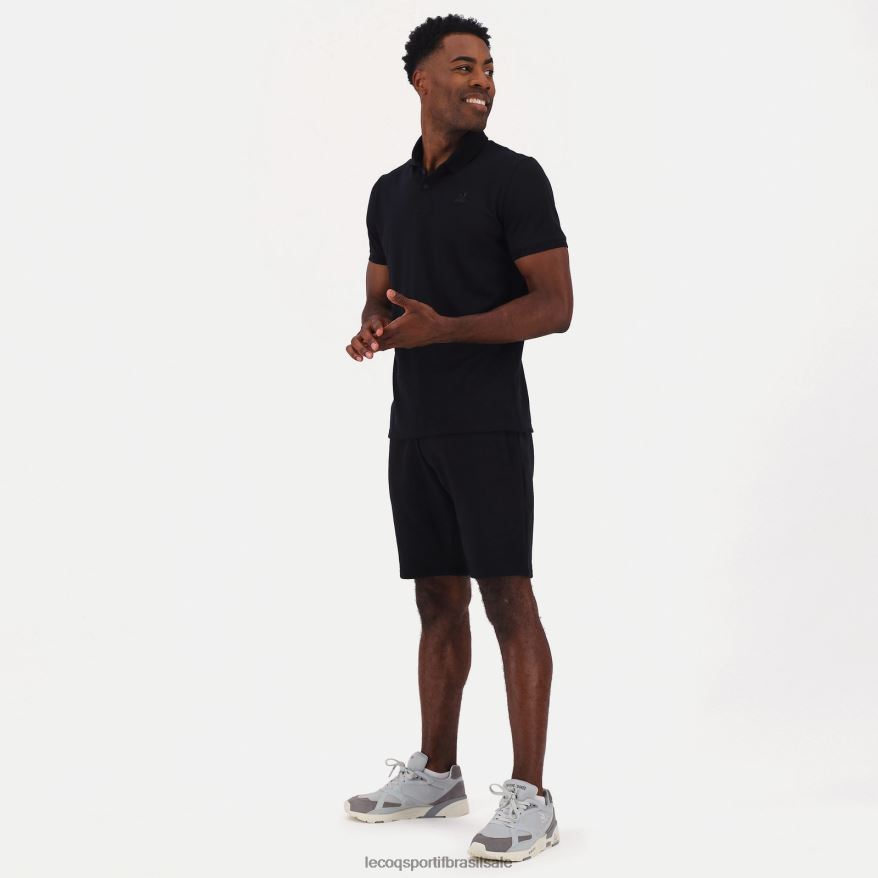 Le Coq Sportif roupas pólo preto homens 84V684129